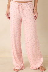 Z Supply Better Off Rosewater Pink Floral Pointelle Pajama Pants