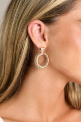 Too Much Time Gold Earrings