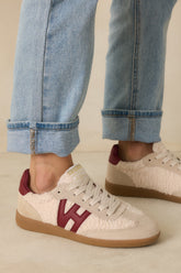 Vintage Havana Dreamer 1 Burgundy Sherpa Sneakers