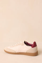 Vintage Havana Dreamer 1 Burgundy Sherpa Sneakers