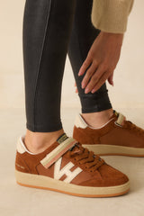 Vintage Havana Next 10 Brown Faux Suede Low Top Sneakers