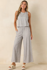 Z Supply Sloane Navy & Ivory Cotton Knit Stripe Top