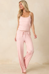 Z Supply Better Off Rosewater Pink Floral Pointelle Pajama Pants