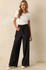 Owning The Room Black High Waisted Pants