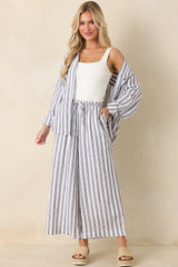 Z Supply The Perfect Black & White Stripe Button Up Top