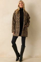 Z Supply Tan Lennon Leopard Coat