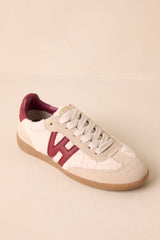 Vintage Havana Dreamer 1 Burgundy Sherpa Sneakers