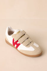 Vintage Havana Pace 4 Red Multi Three Strap Low Top Sneakers