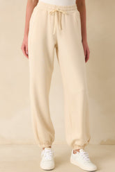 Running Errands Ecru Beige Joggers