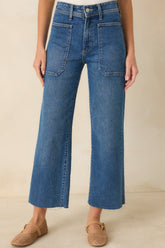On Your Way Medium Wash Utility Jeans