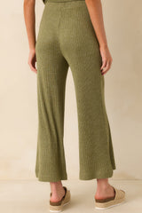 Z Supply Olive Green Coastline Mini Rib Pants