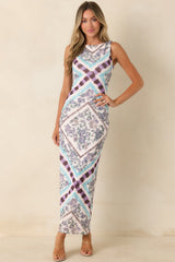 MINKPINK Reese Multi Floral Low Back Midi Dress