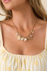 My Favorite Things Gold Charm Necklace
