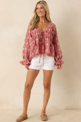 Barefoot in the Backyard White Floral Embroidered Cotton Denim Shorts