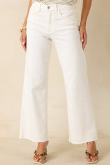 In The Countryside White Straight Leg Jeans