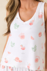 Z Supply White Spritz Pajama Tank