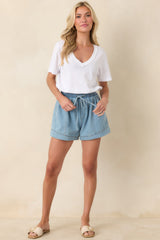 Z Supply White Elara Cotton Jersey Top