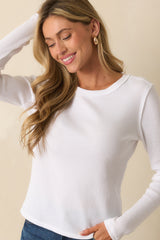 Z Supply White Cotton Arlet Mini Thermal Top