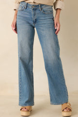 Day Dreaming Medium Wash Wide Leg Jeans