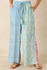Sun Chaser Multi Colorblock Wide Leg Pants