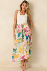 Prosperina Shay Ivory Scallop Cotton Tank