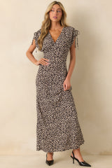 MINKPINK Black Floral Print Elka Bias Maxi Dress