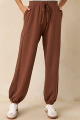 Running Errands Brown Joggers