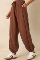 Running Errands Brown Joggers