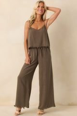 Z Supply Brown Soren Linen Pants