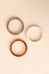 Meant Every Word Brown Multi Bangle Bracelet Set