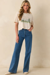 Z Supply Ivory Cotton Vintage Wanderlust Tee