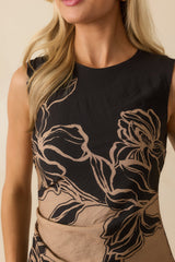Staple The Label Black Multi Floral Mira Mini Dress