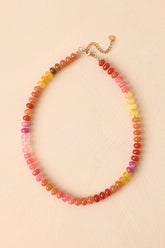 Life Is Sweet Pink Multi Beaded Necklace