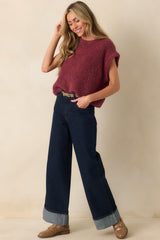 FRNCH Dark Wash Cotton Suki Midnight Blue Jeans