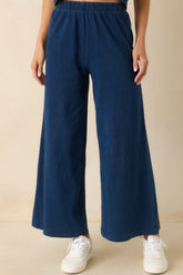 Z Supply Indigo Blue Cotton Scout Jersey Denim Pants