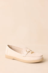 Ready For Whatever Ivory Faux Suede Platform Penny Loafers