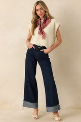 FRNCH Ivory Wool Blend Jasmin Sweater