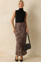 Z Supply Brown Rayon Izabel Leopard Skirt
