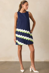 Prosperina Catania Navy Cotton Shift Dress