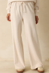 Z Supply Ivory Take All French Terry Track Pants