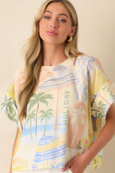 Prosperina Baileigh Multi Print Cotton Top