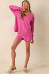 Z Supply Pink Cotton Weekender Shorts