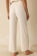 Z Supply Light Beige Dawn Smocked Rib Pants