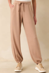Running Errands Tan Joggers