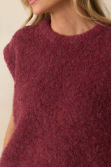 FRNCH Wine Wool Blend Jasmin Sweater