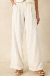 Z Supply Overlook Ivory Linen Pants
