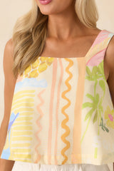 Prosperina Lola Tropical Print Cotton Tank