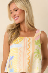 Prosperina Lola Tropical Print Cotton Tank