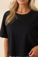 Z Supply Black On The Go Cotton Jersey Tee