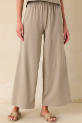 Z Supply Taupe Cotton Scout Jersey Pants